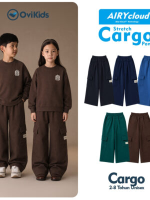 CARGO Cokelat, Navy, Biru, Hijau